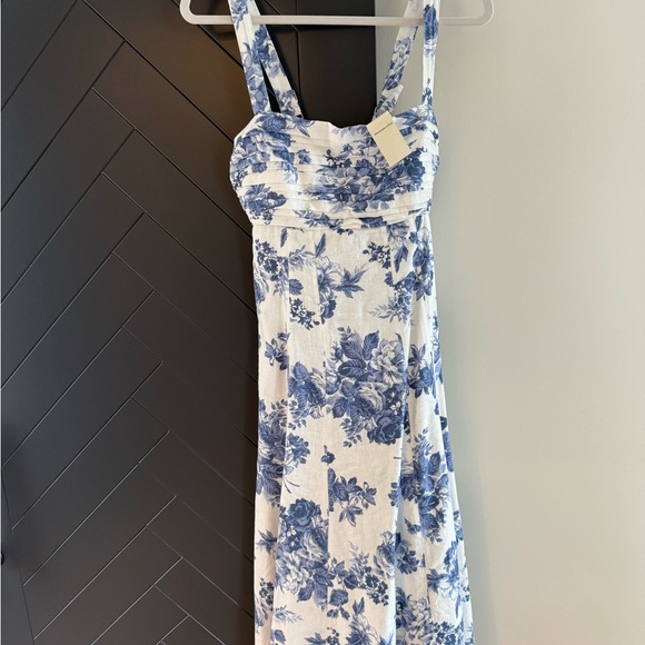 Abercrombie Emerson linen fit and flare midi dress - Picture 4 of 5